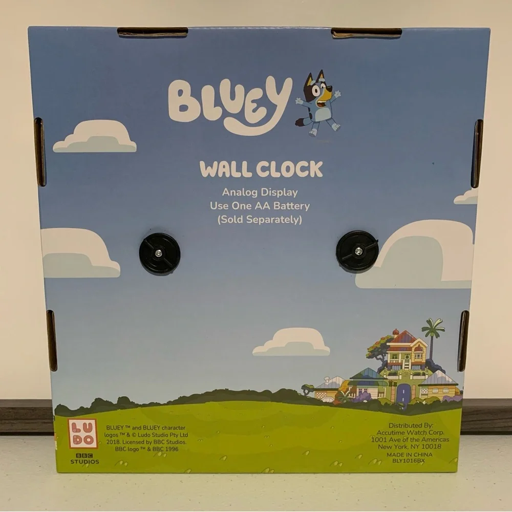 Bluey and Friends Analog Wall Clock-New in Box
